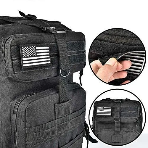 ASA Techmed 4 Pack US USA Flag Patch Thin Blue Line Police Emblem Military Iron On Sew On Tactical Morale Patch for Hats Backpacks Caps Jackets   More