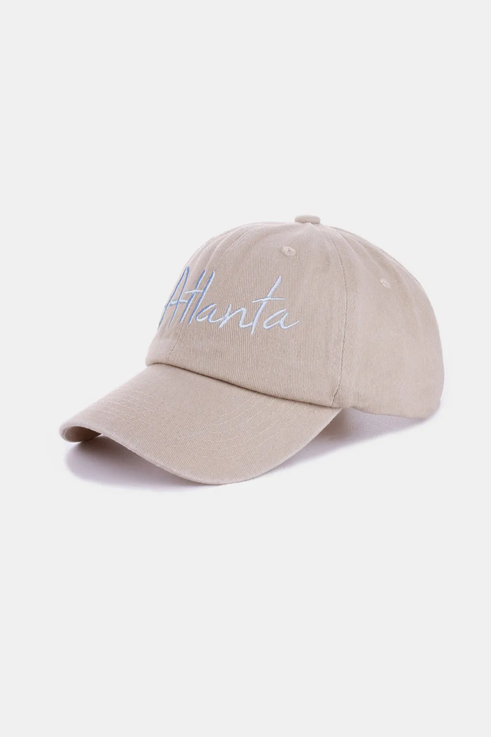 Atlanta Embroidered Washed Baseball Cap