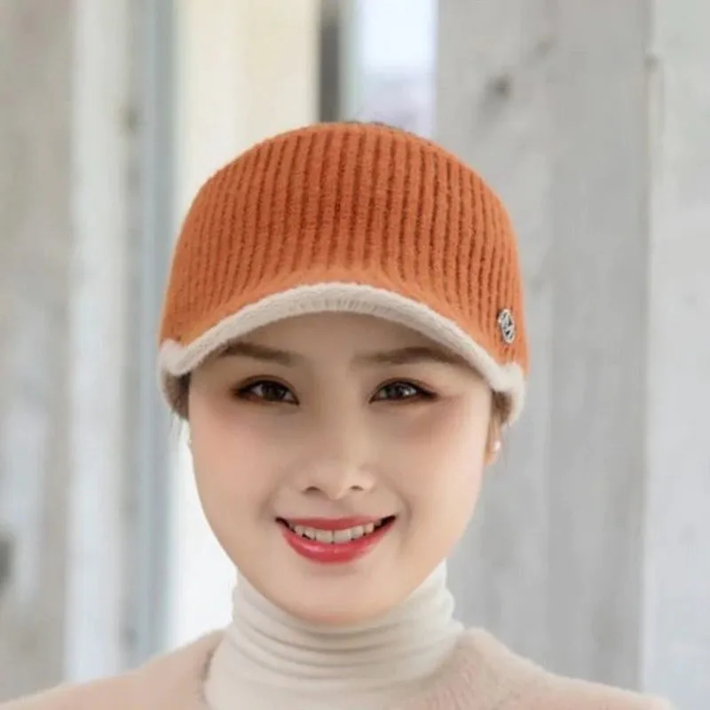 Autumn and Winter Knitted Empty Top Outdoor Sports Winter Hats