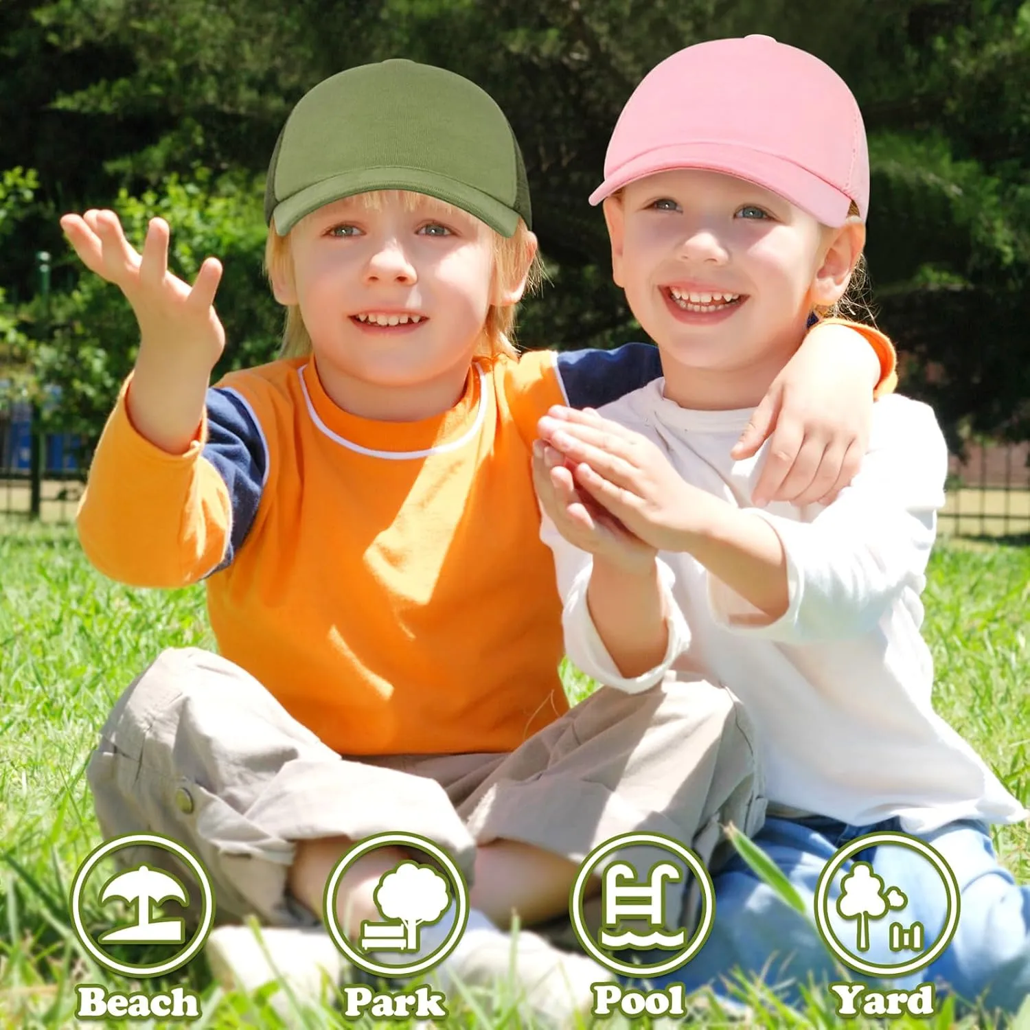 Baby Baseball Cap with Mesh Toddler Baseball Hat Infant Baseball Cap Baby Ball Cap Toddler Hat Kids Baseball Cap UPF 50 