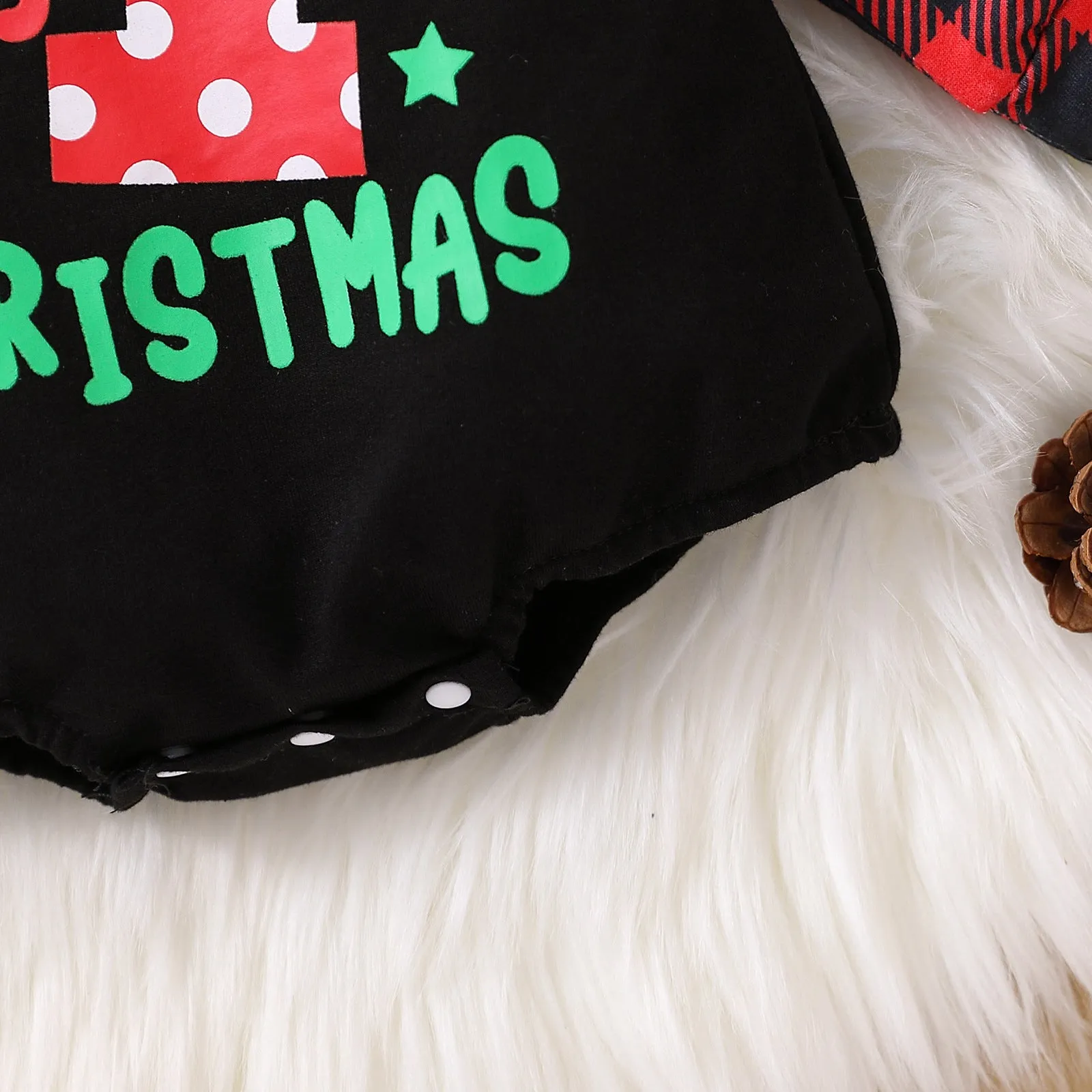 Baby First Christmas Santa Claus Romper With Hat