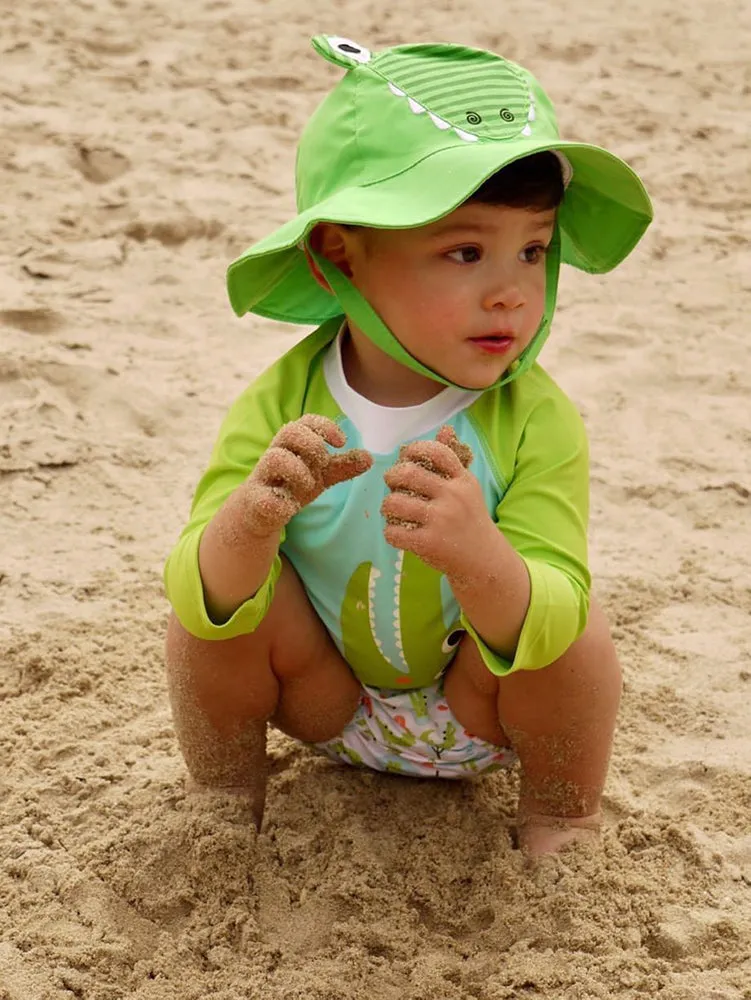 Baby/Toddler Swim Diaper & Sun Hat Set - Aidan the Alligator