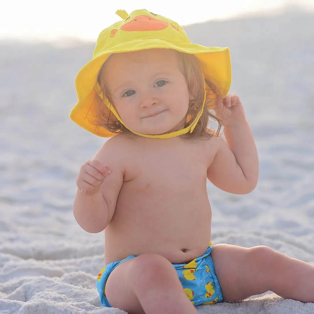 Baby/Toddler Swim Diaper & Sun Hat Set - Puddles the Duck