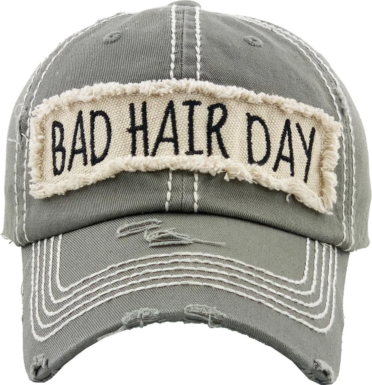 Bad Hair Day Washed Vintage Ball Cap