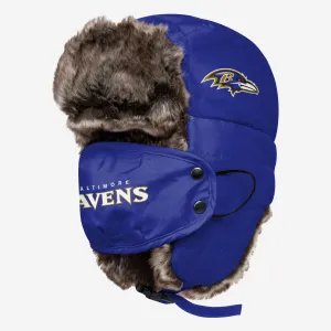 Baltimore Ravens Big Logo Trapper Hat With Face Cover