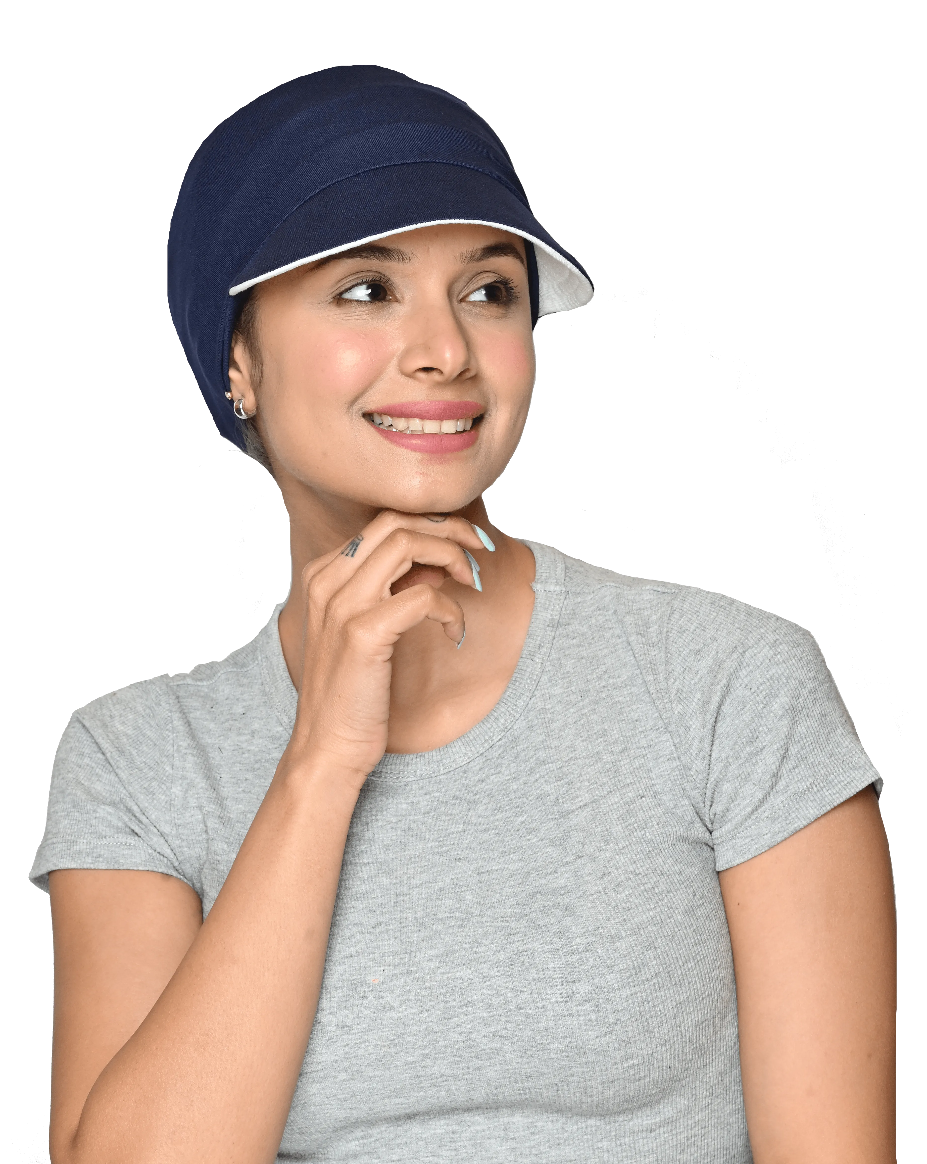 Bamboo Chemo Caps Newsboy Hats for Women Cancer Headwear, Reversible Cap