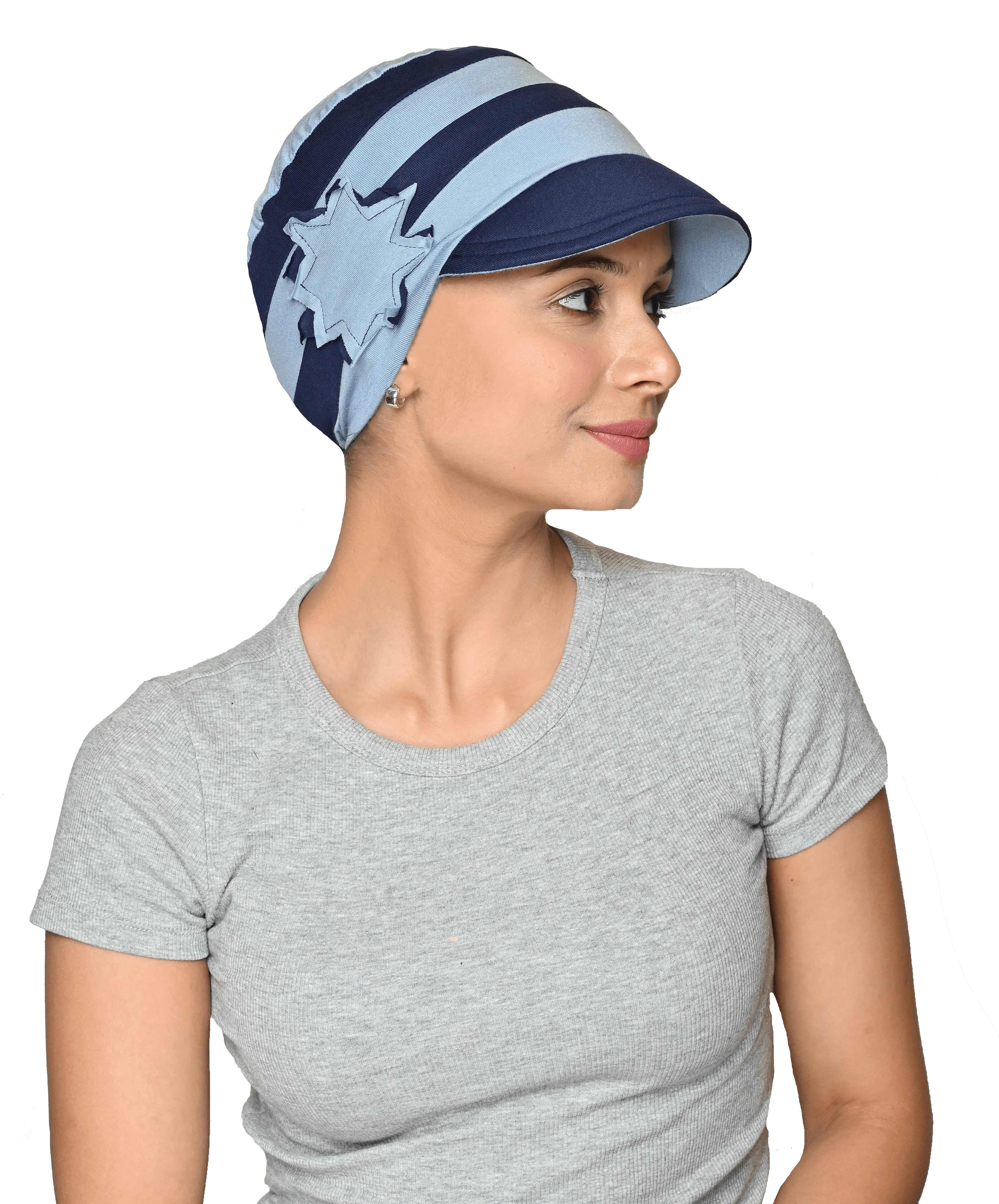Bamboo Chemo Caps Newsboy Hats for Women Cancer Headwear, Reversible Cap