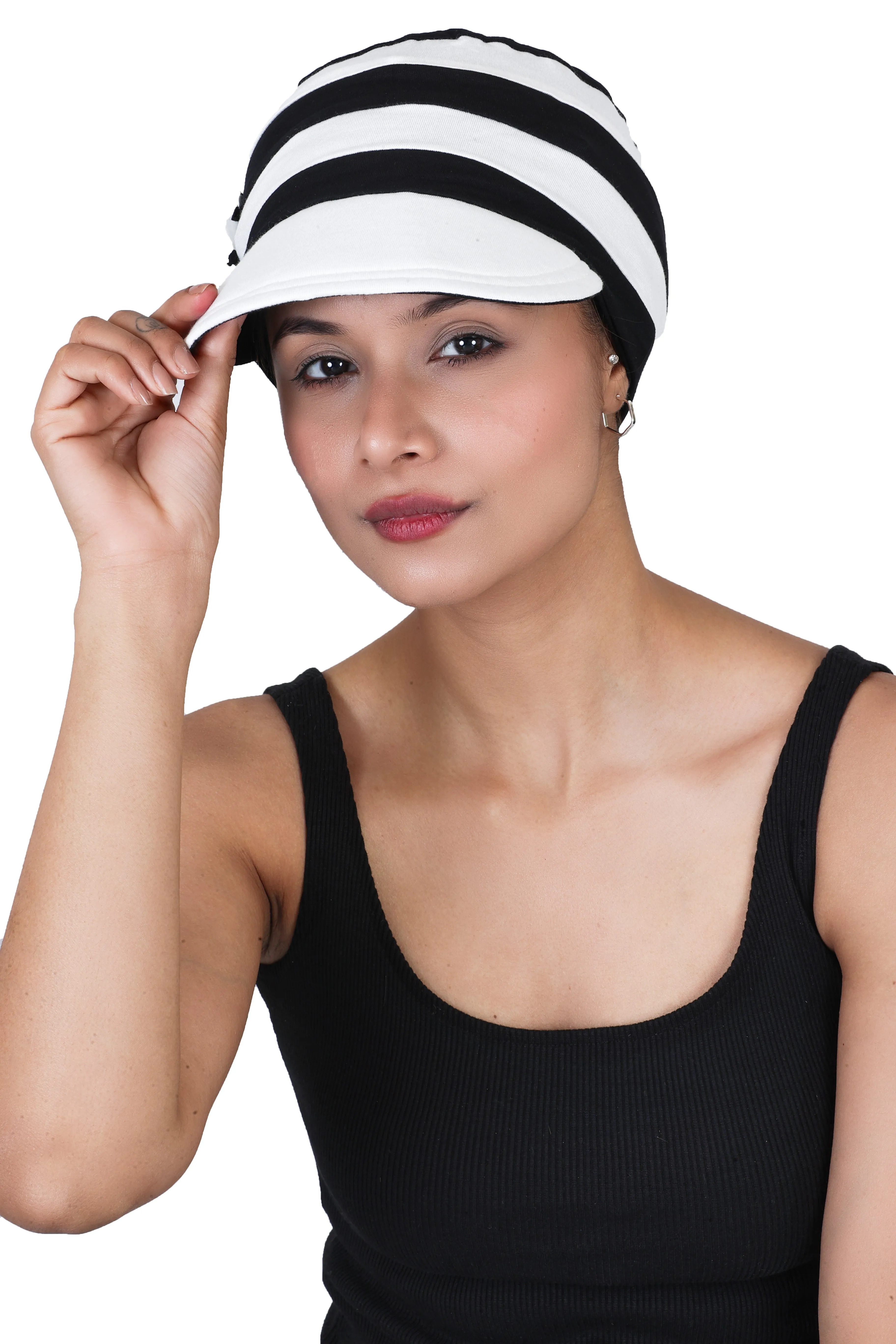 Bamboo Chemo Caps Newsboy Hats for Women Cancer Headwear, Reversible Cap