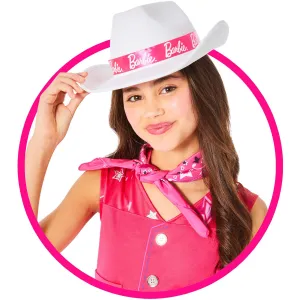 Barbie and Ken White Western Hat for Kids