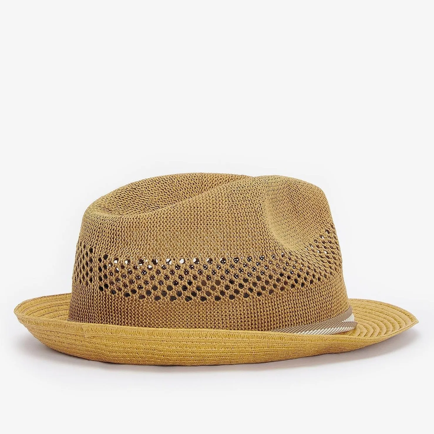 Barbour Craster Trilby Hat in Dark Tan