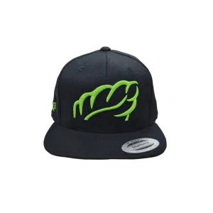 Baseball Cap Classic Shape Heritage Black/Lime