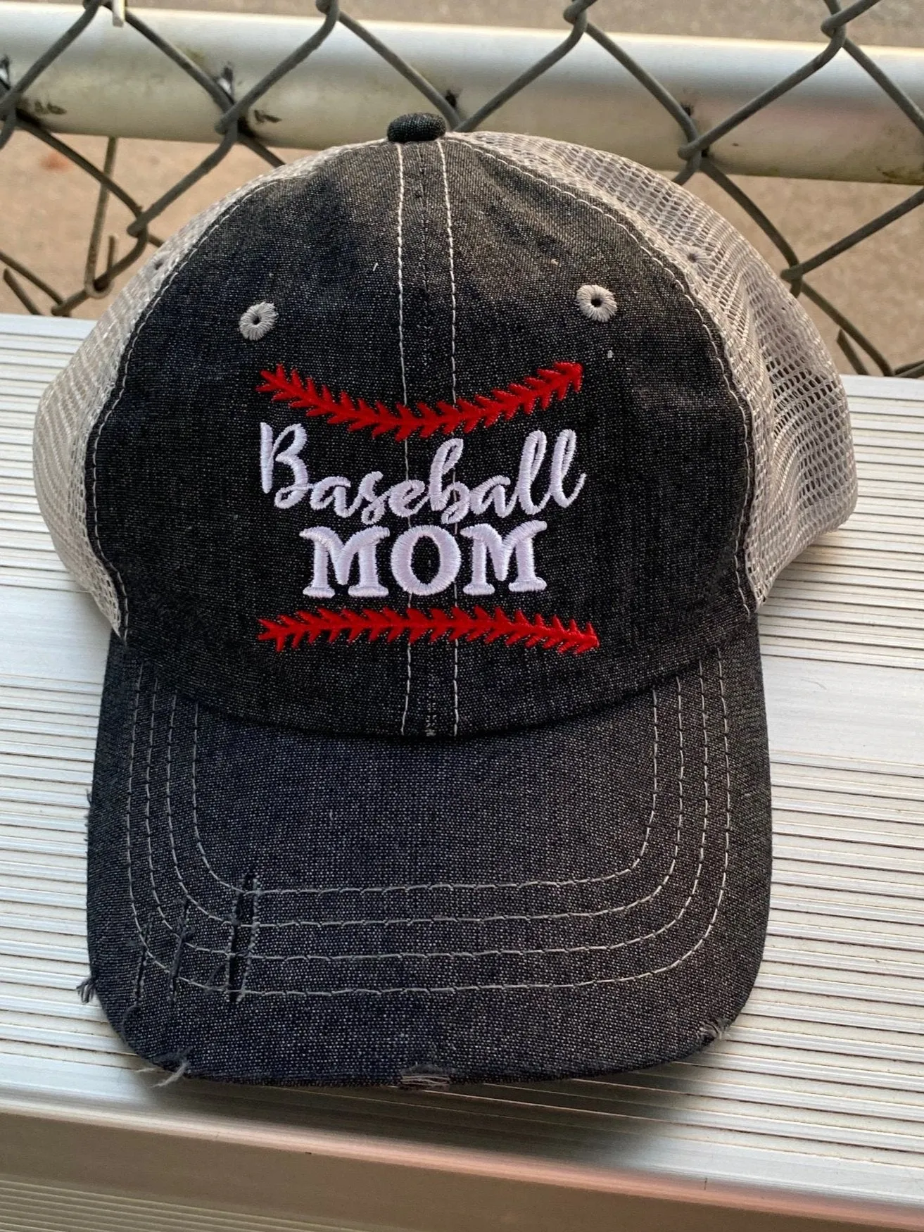 Baseball MOM Embroidered Hat -206