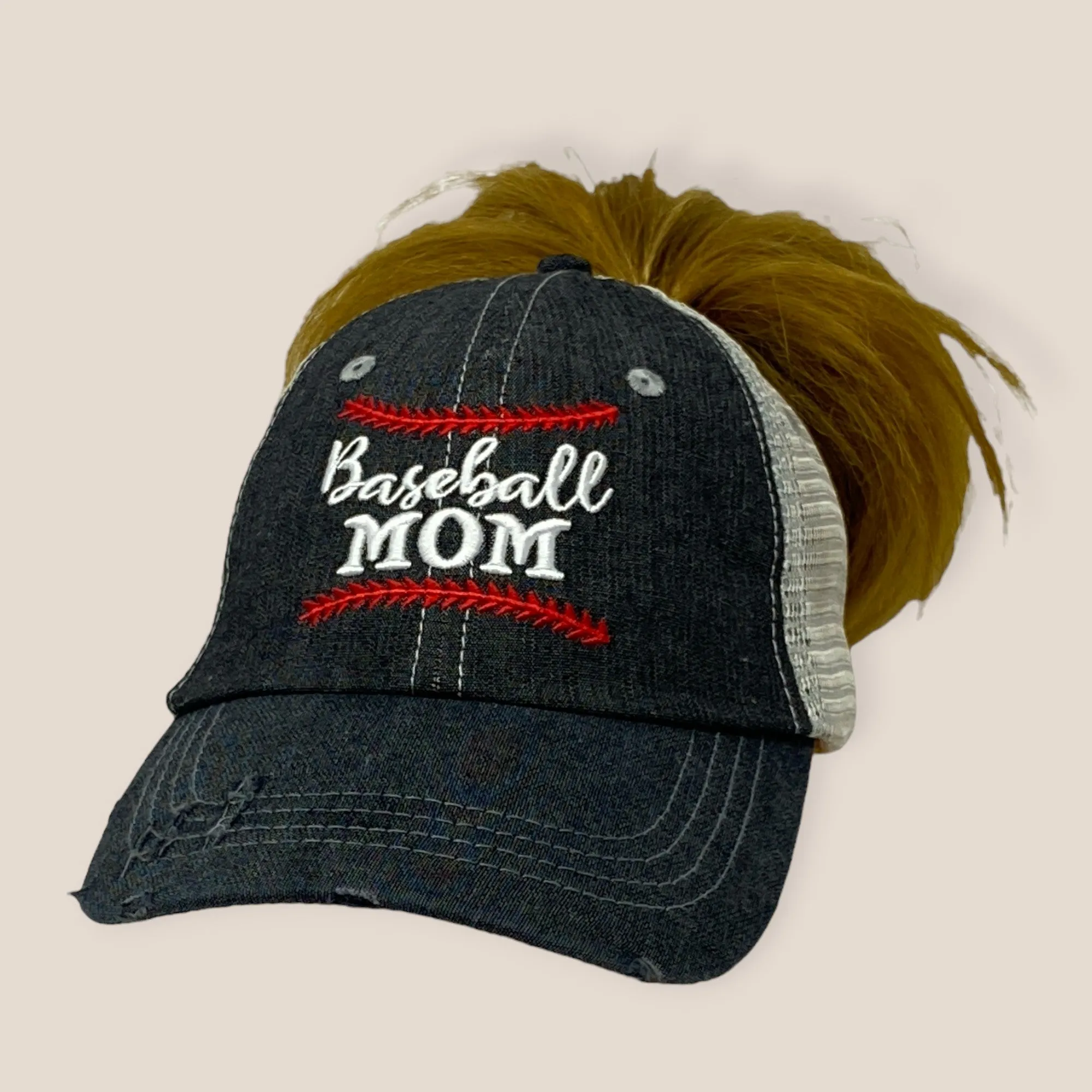 Baseball MOM Embroidered Hat -206