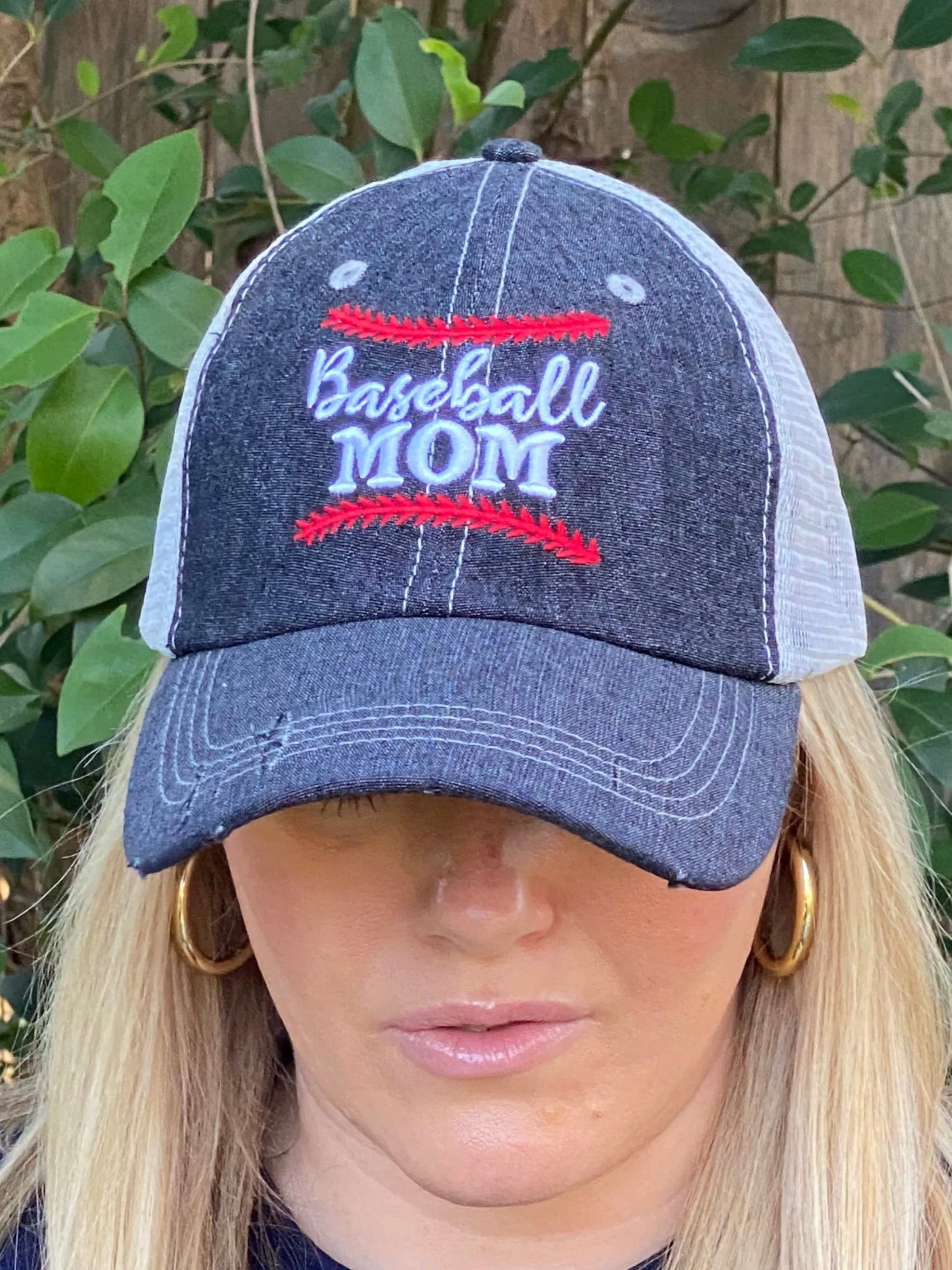Baseball MOM Embroidered Hat -206