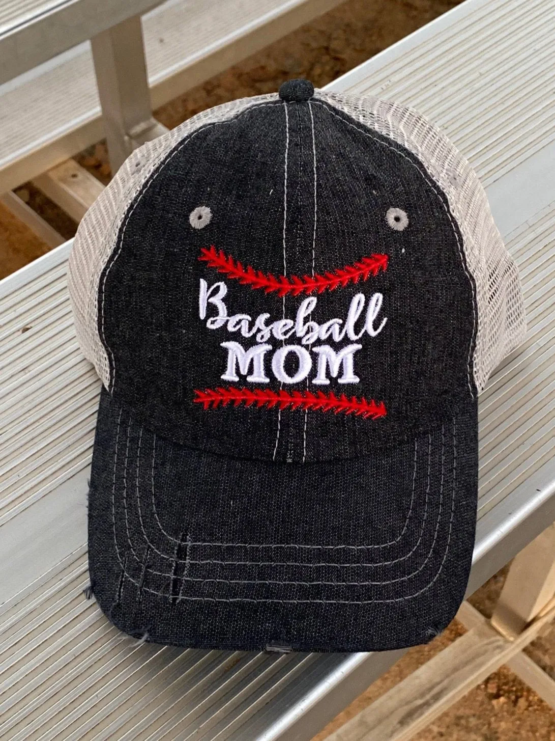 Baseball MOM Embroidered Hat -206