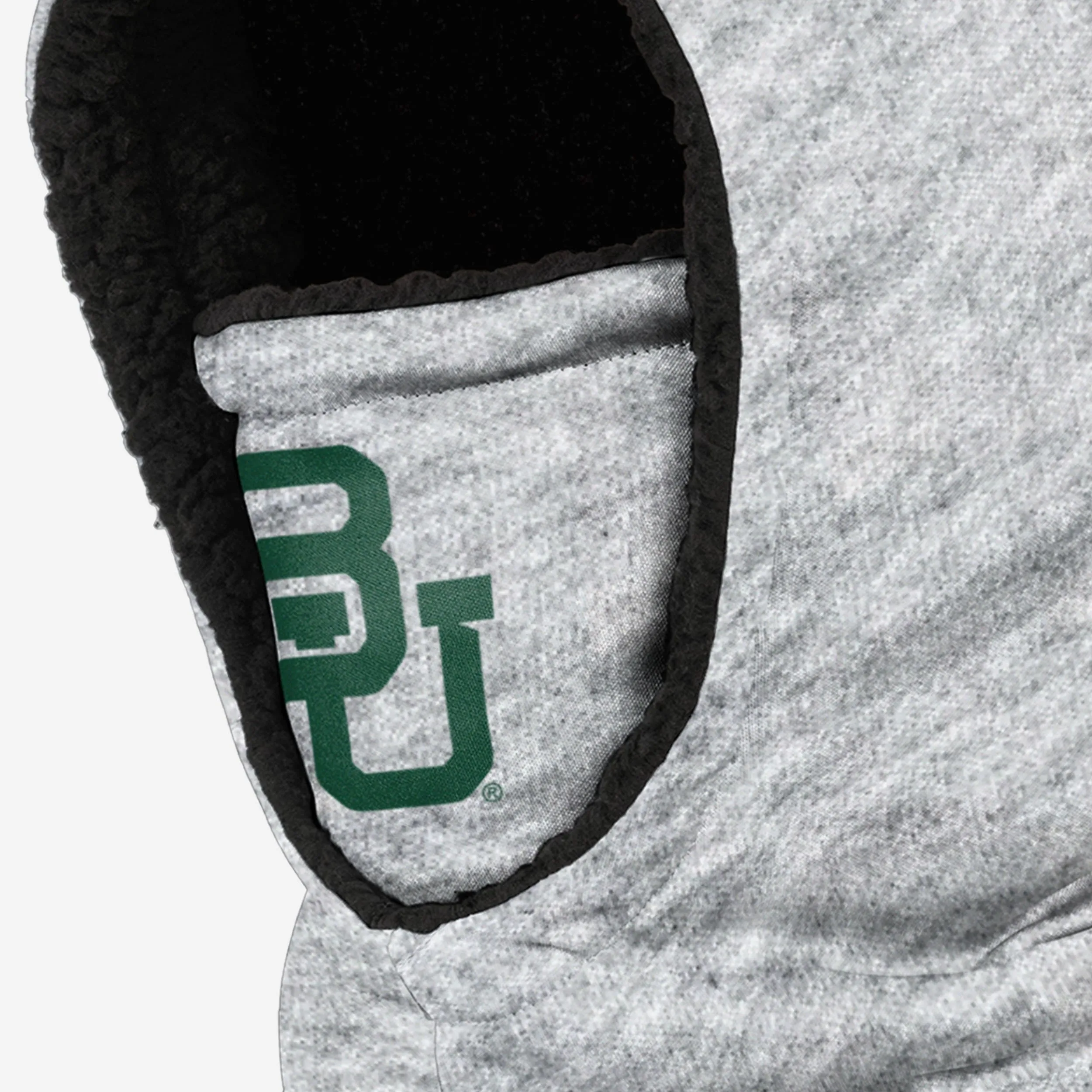 Baylor Bears Heather Grey Big Logo Hooded Gaiter