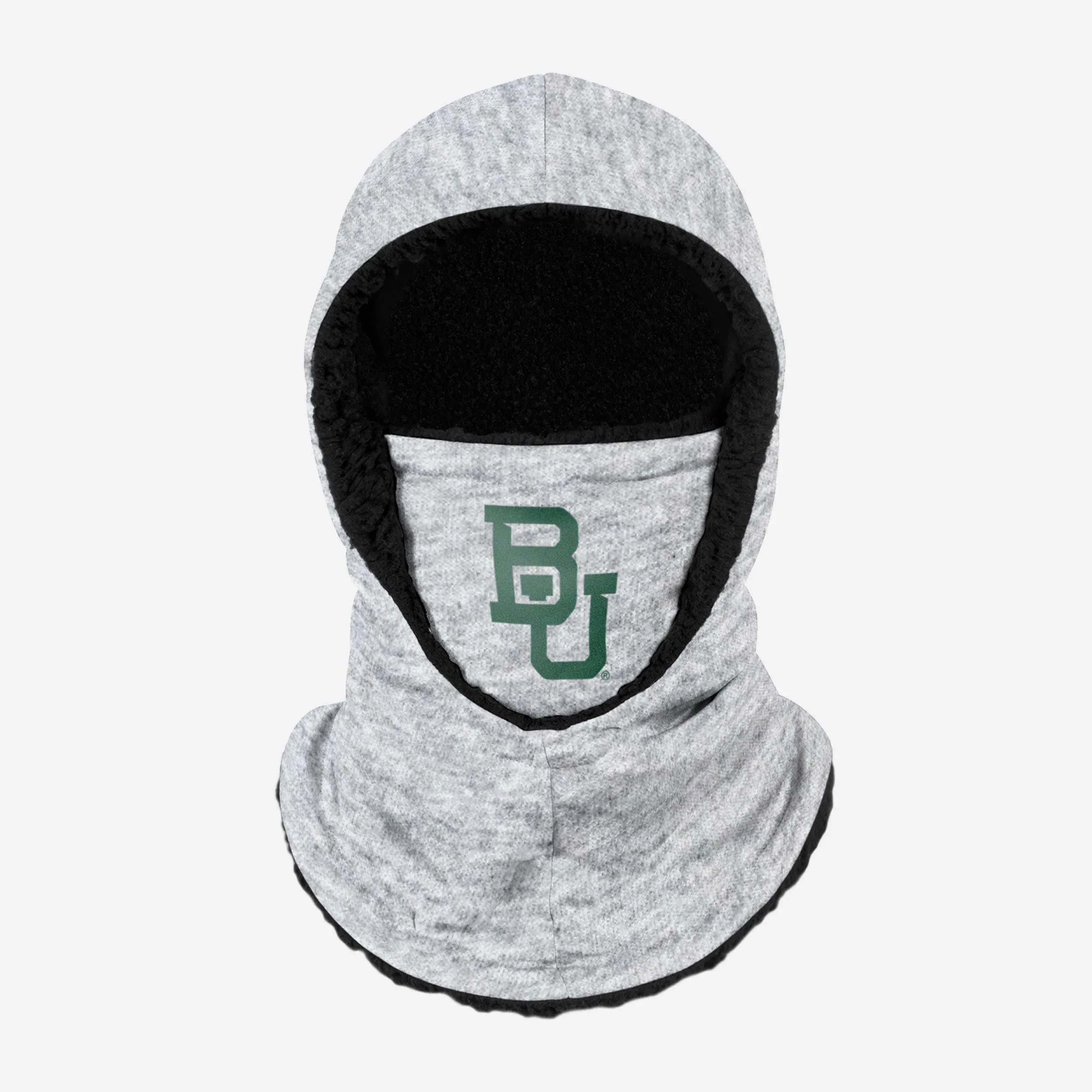 Baylor Bears Heather Grey Big Logo Hooded Gaiter