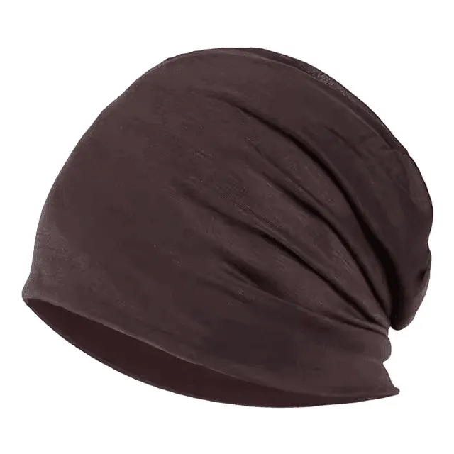 Beanie Cap, Unisex Knit Polyester, Windproof & Breathable, Stylish Slouchy Design, Patchwork Pattern, All-Season Wear