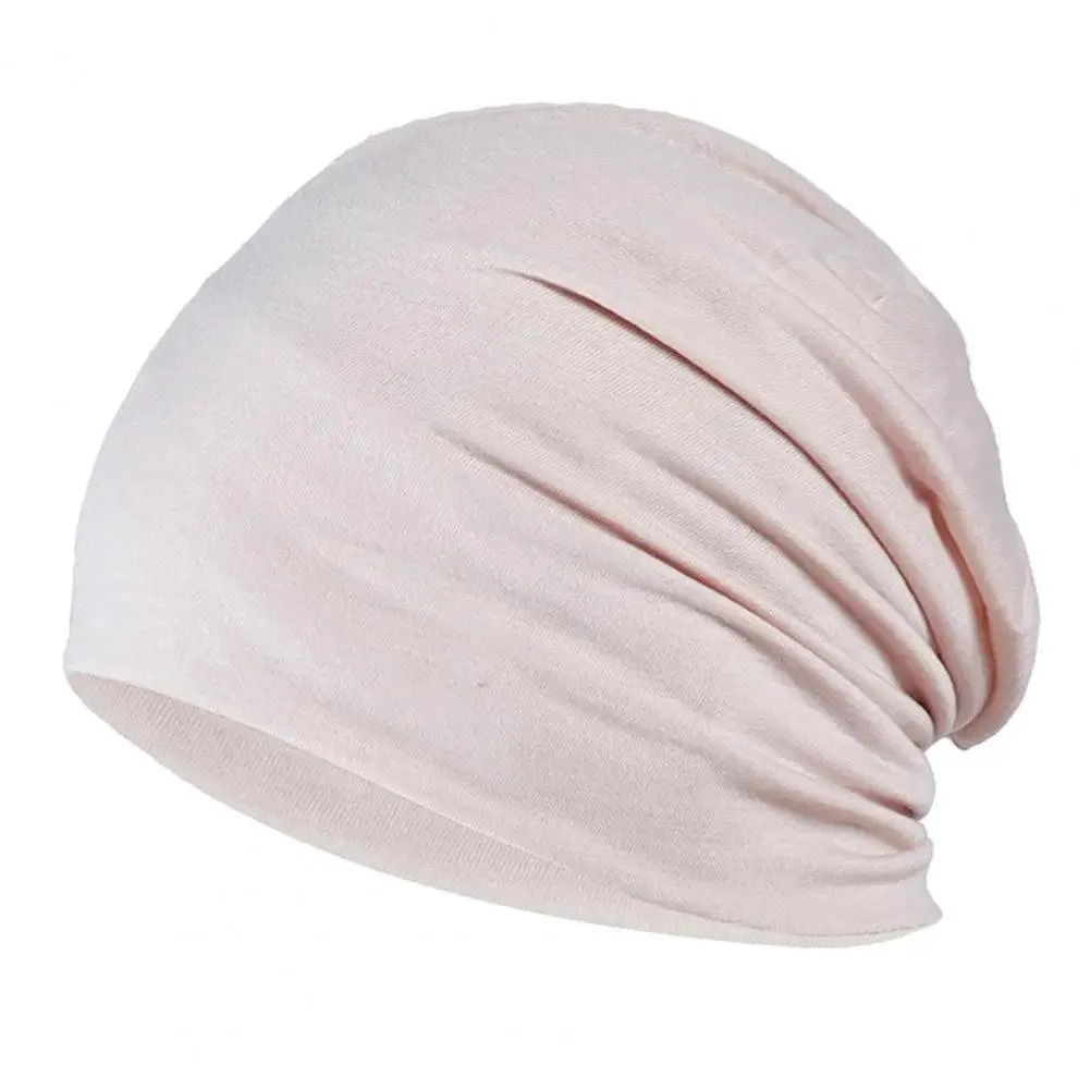 Beanie Cap, Unisex Knit Polyester, Windproof & Breathable, Stylish Slouchy Design, Patchwork Pattern, All-Season Wear