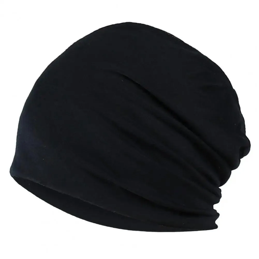 Beanie Cap, Unisex Knit Polyester, Windproof & Breathable, Stylish Slouchy Design, Patchwork Pattern, All-Season Wear