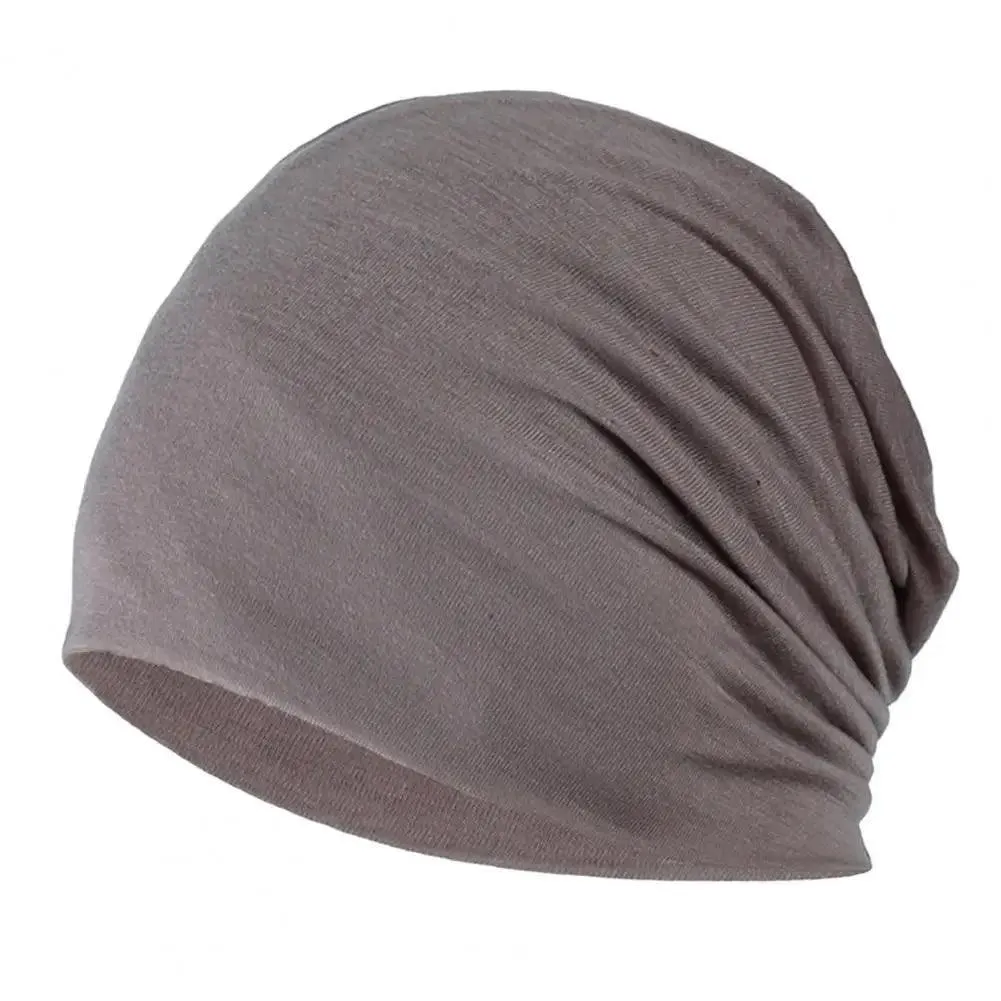 Beanie Cap, Unisex Knit Polyester, Windproof & Breathable, Stylish Slouchy Design, Patchwork Pattern, All-Season Wear