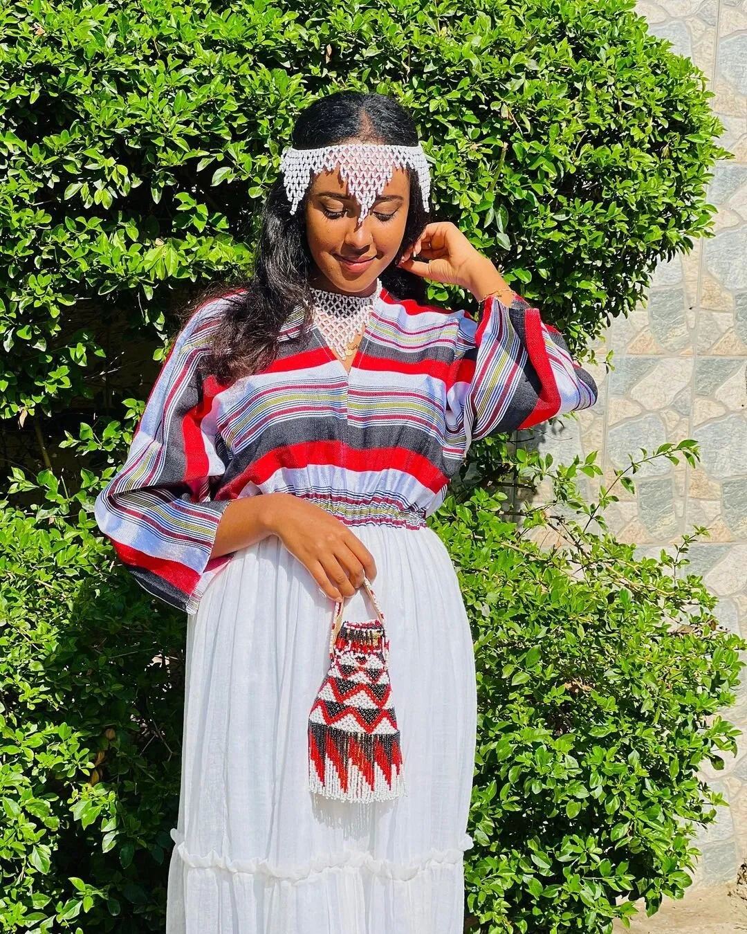 Beautiful Oromo Dress Abbaa Gadaa Oromo Dress With Accessories Habesha Dress