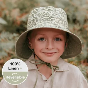 Bedhead 'Explorer' Kids Reversible Classic Bucket Hat - Fern / Moss