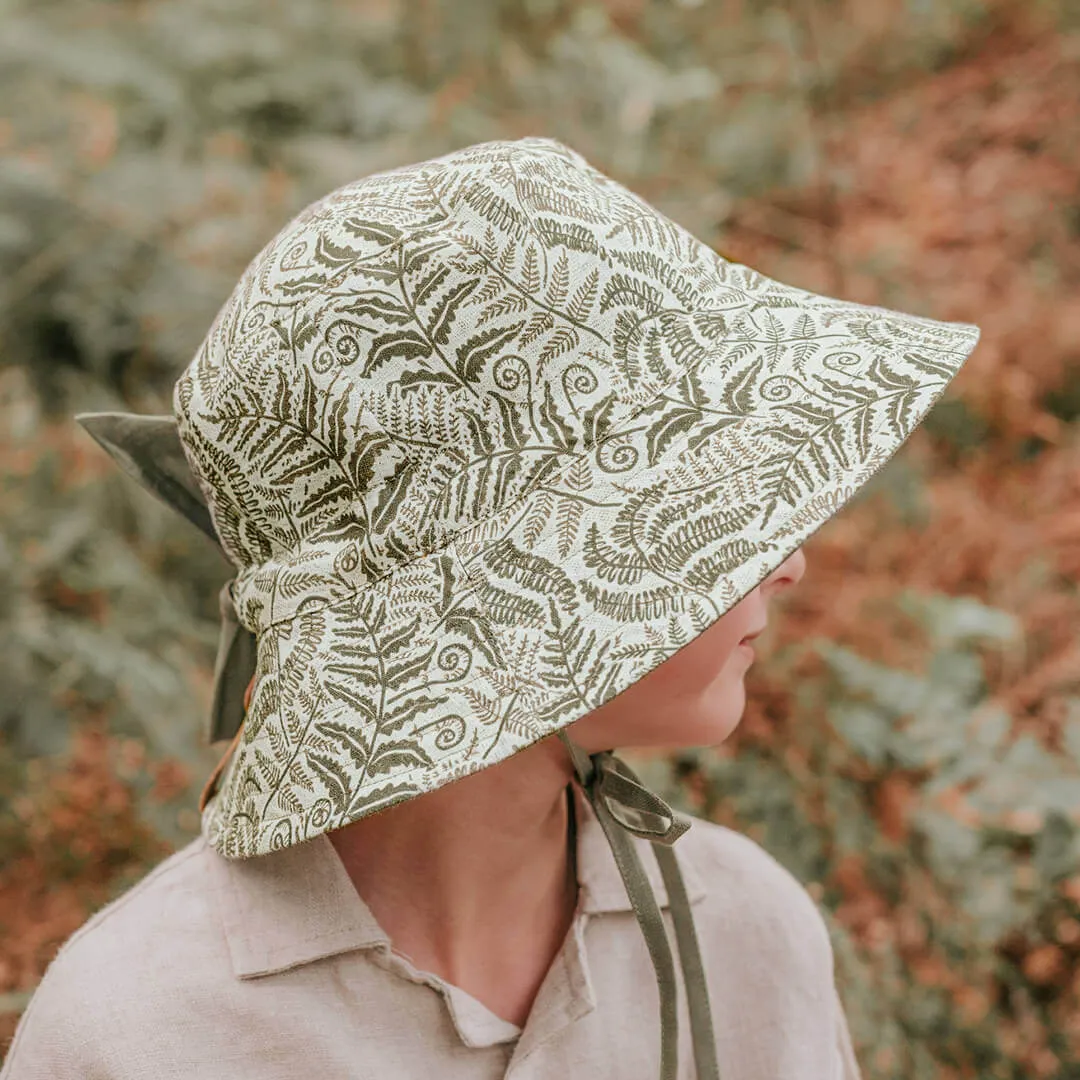 Bedhead 'Explorer' Kids Reversible Classic Bucket Hat - Fern / Moss