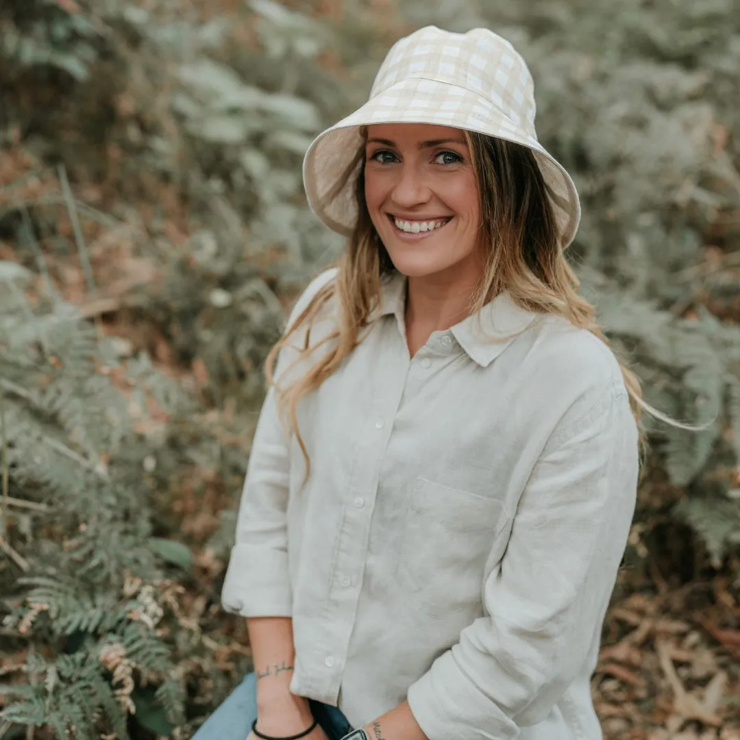 Bedhead Vacationer Reversible Adult Sun Hat - Flynn / Flax