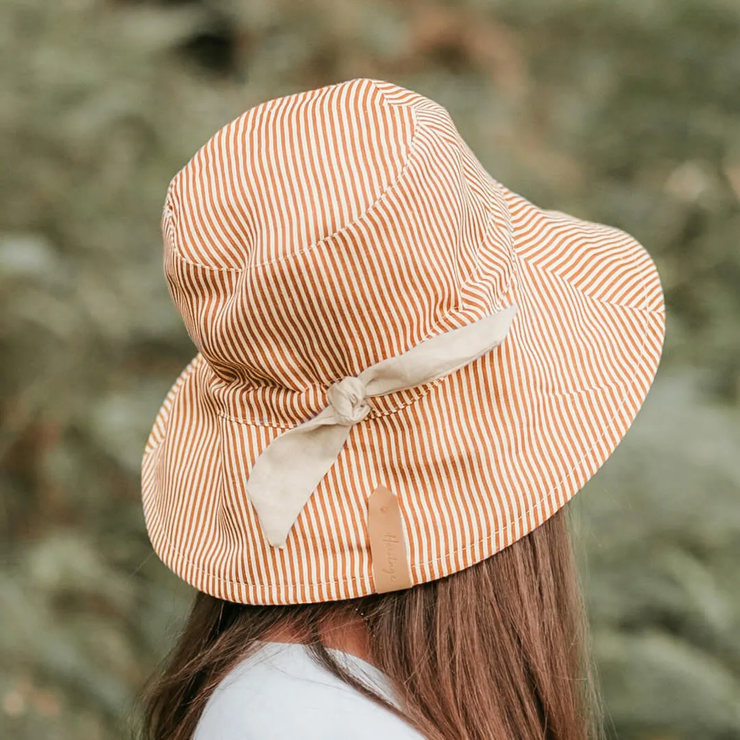 Bedhead Vacationer Reversible Adult Sun Hat - Frankie / Flax