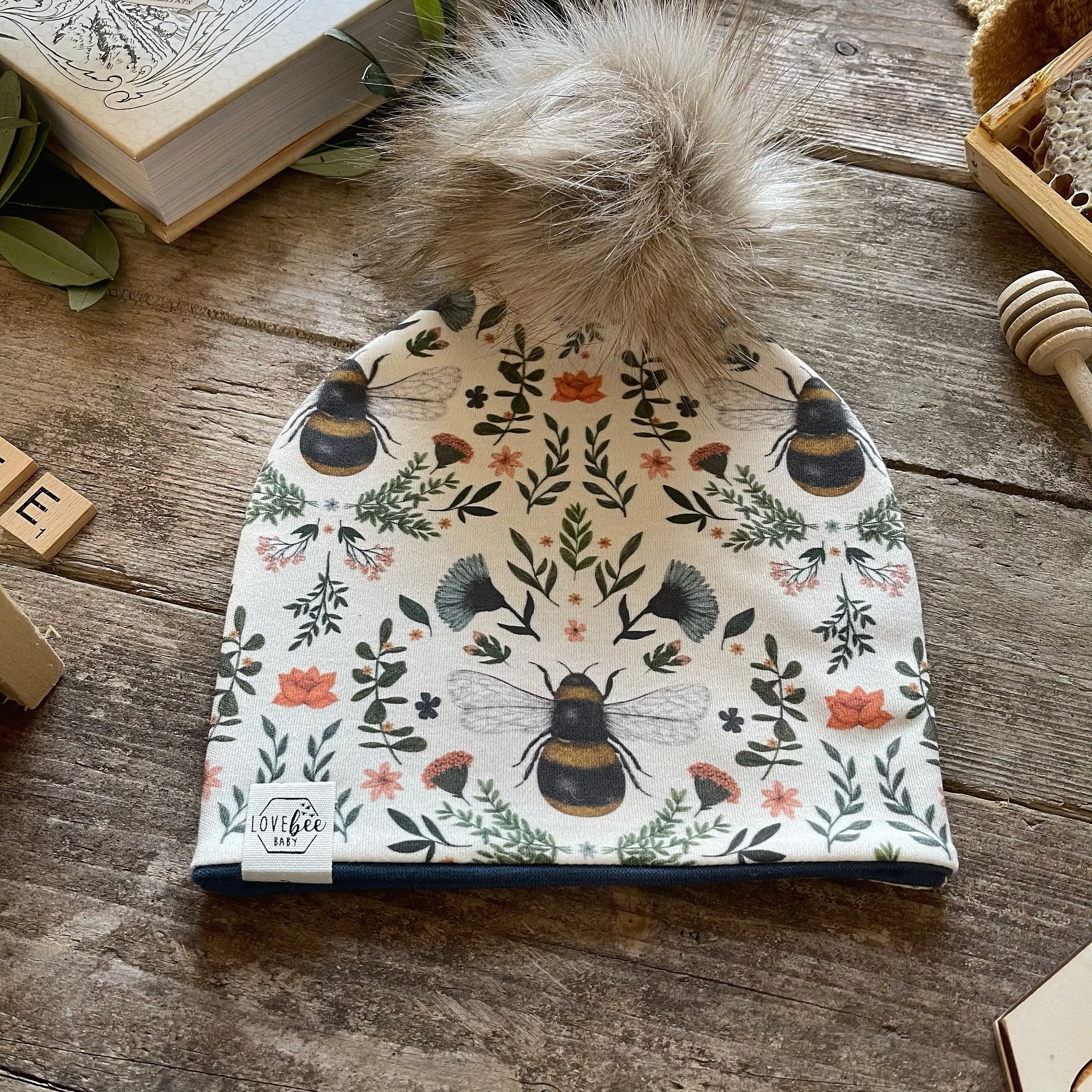 Bee and Botanicals Bobble Hat