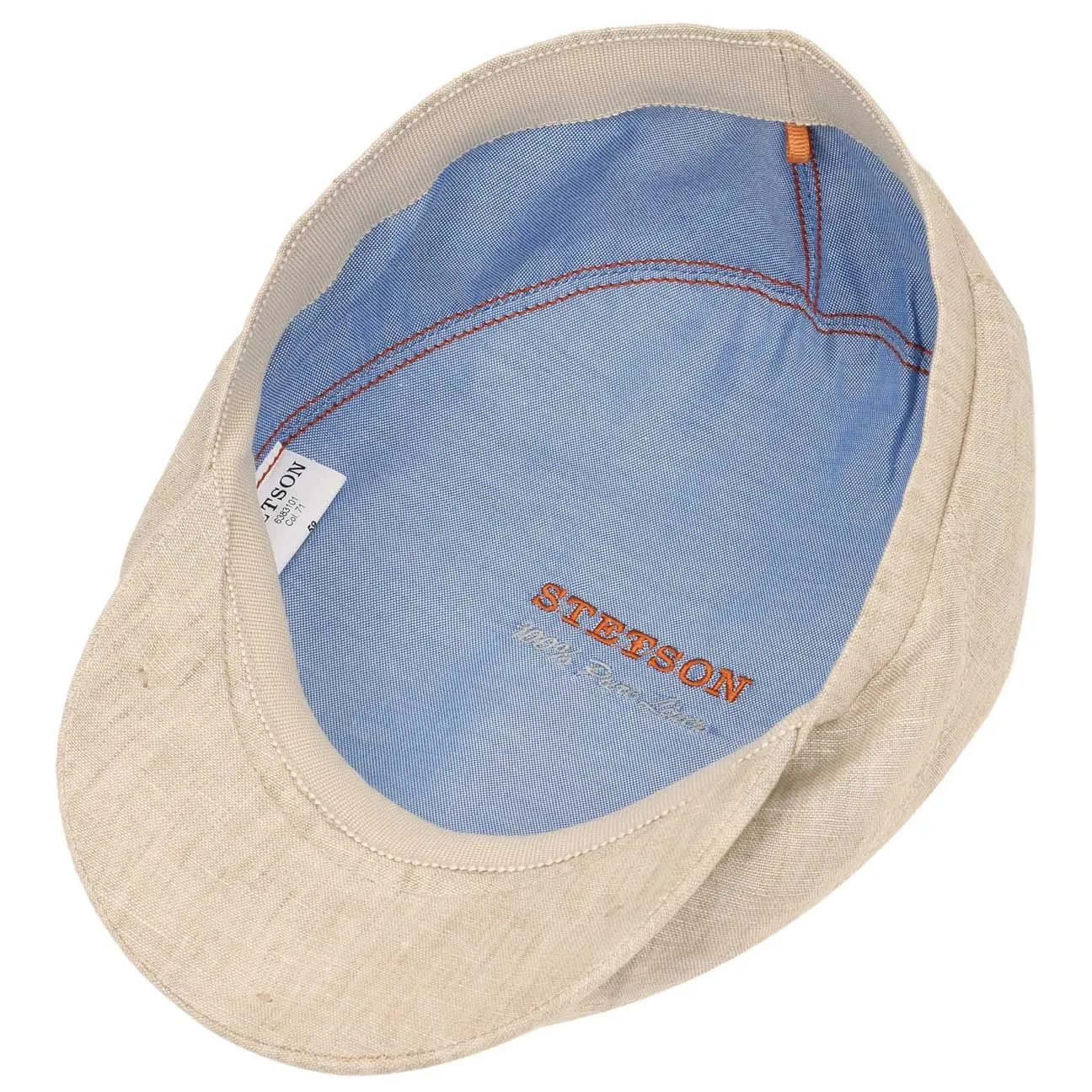 Belfast Linen Summer Flat Cap by Stetson