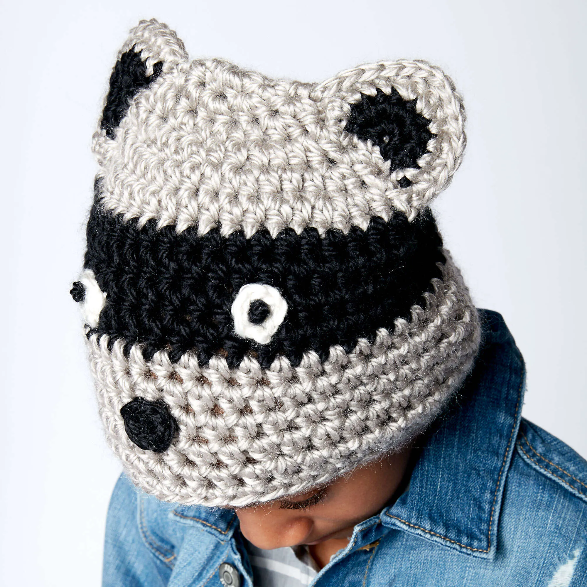 Bernat Crochet Raccoon Hat