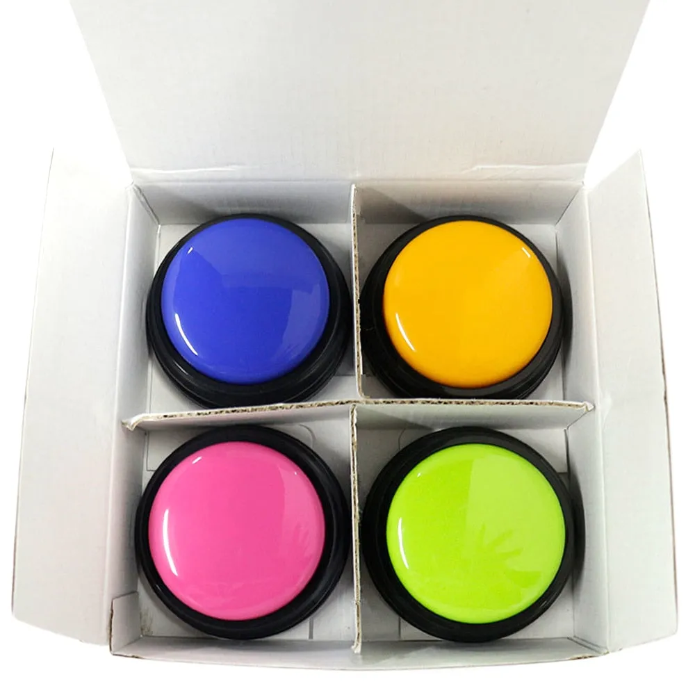 Best Interactive Dog Personalized Sound Buttons Hand Clapper Record button