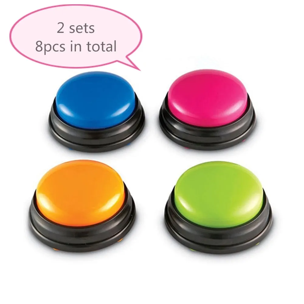 Best Interactive Dog Personalized Sound Buttons Hand Clapper Record button