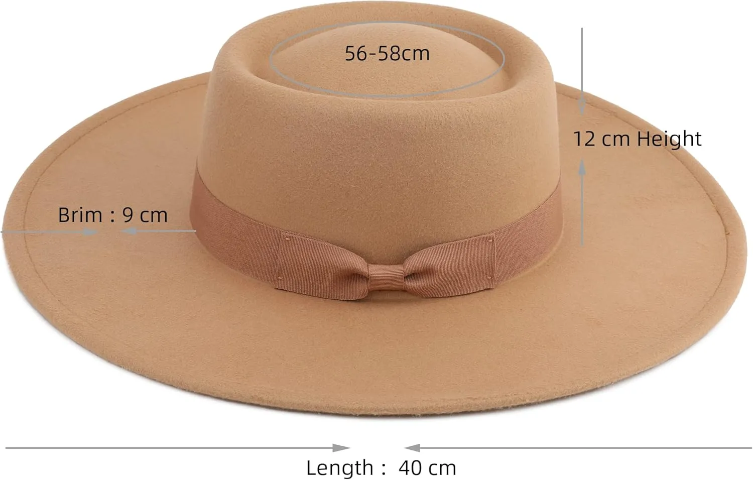 Big Wide Brim Women Fedora Hat