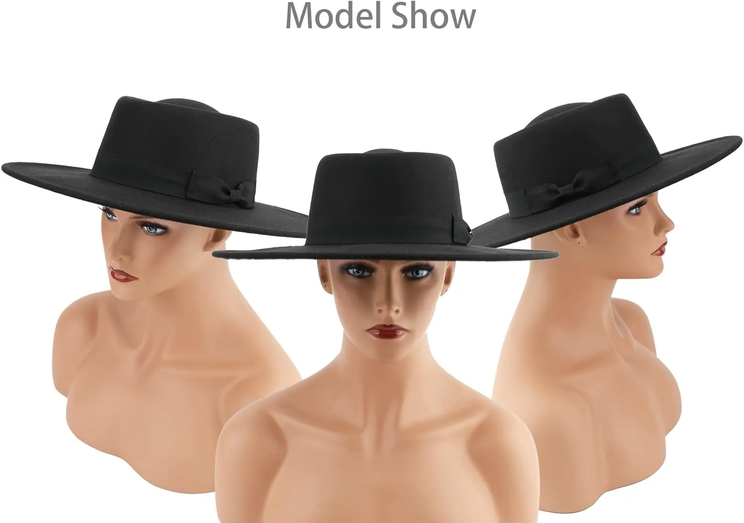 Big Wide Brim Women Fedora Hat