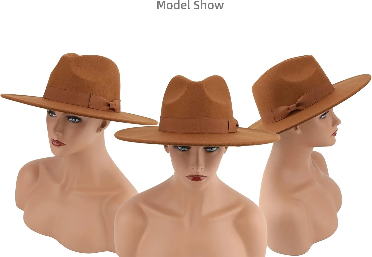 Big Wide Brim Women Fedora Hat
