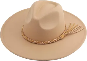 Big Wide Brim Women Fedora Hat