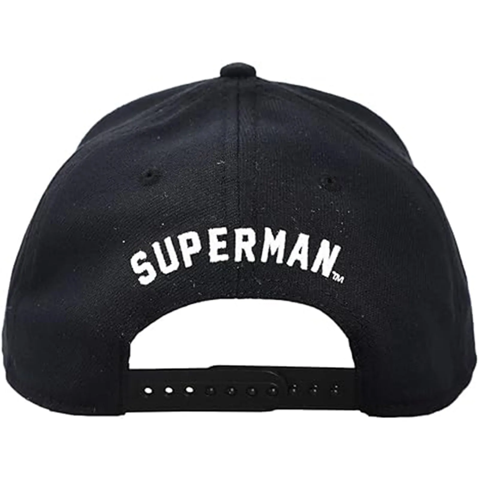 Bio World Superman White Stitched Logo Snapback Hat