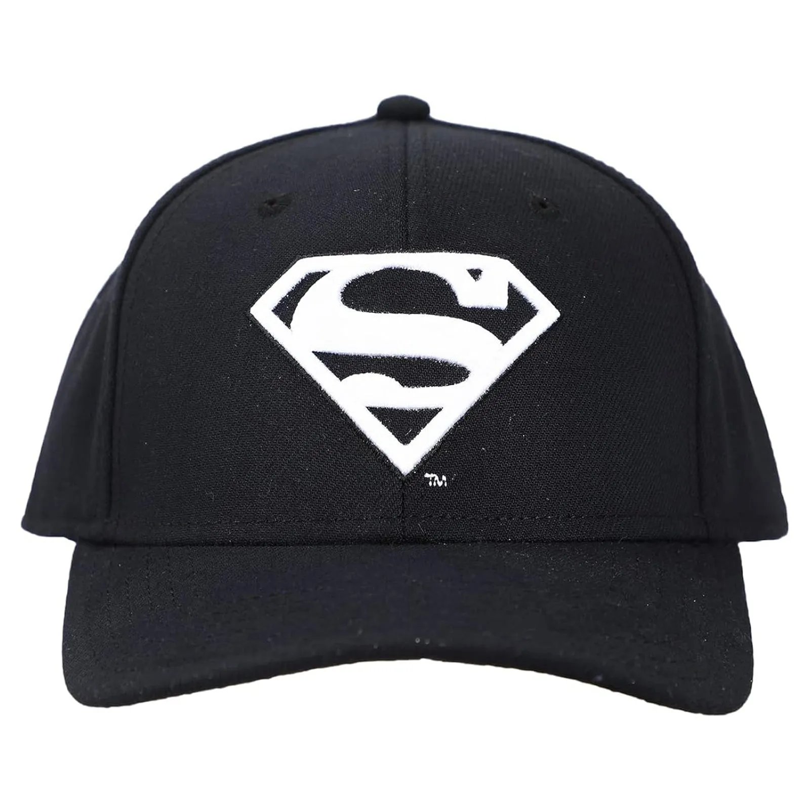 Bio World Superman White Stitched Logo Snapback Hat