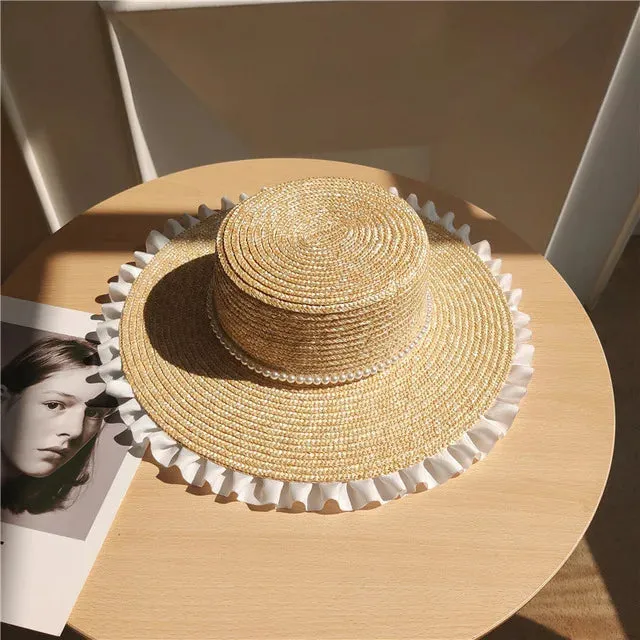 Black Church Hat: Casual Flower Hat