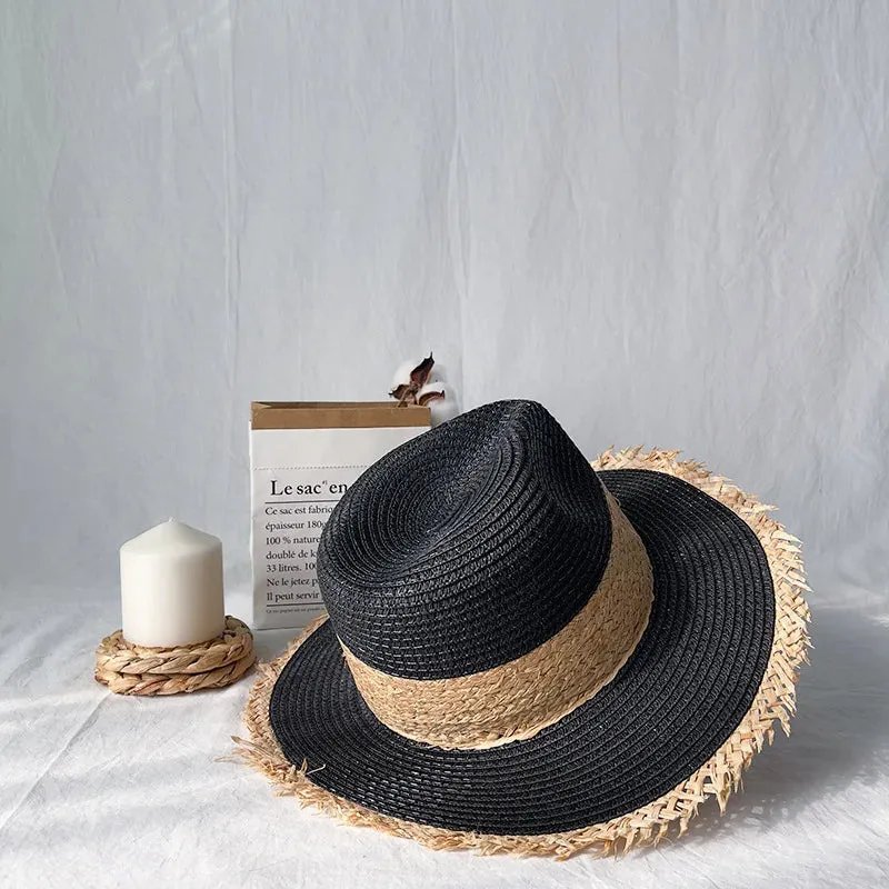 Black Church Hat: Casual Flower Hat
