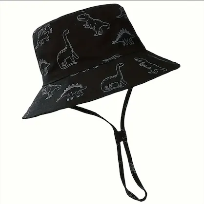 Black Dino Bucket Hat