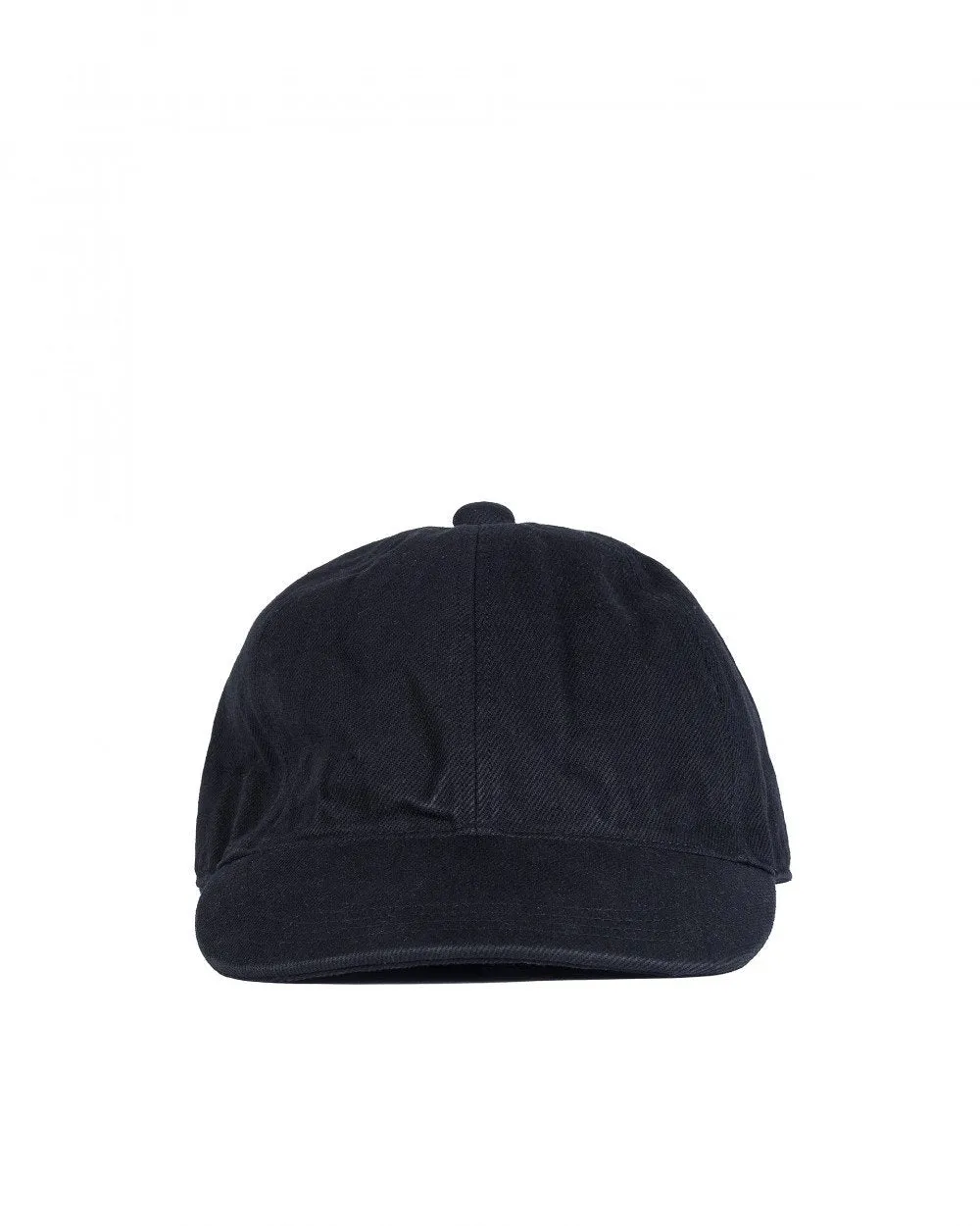 Black Lace Up Denim Cap