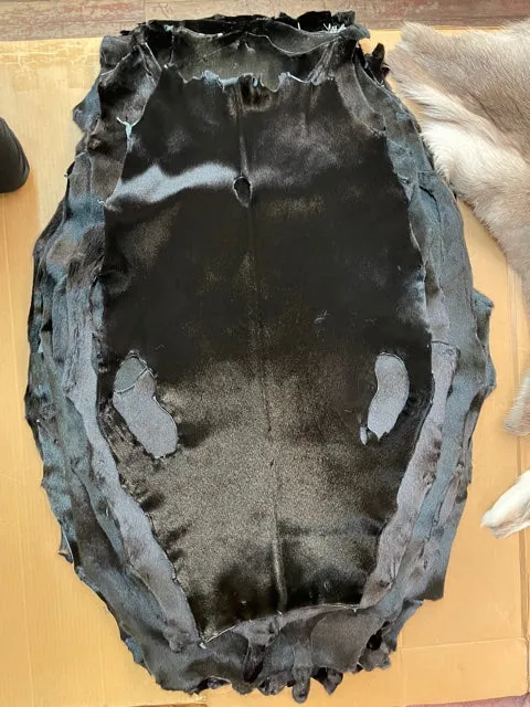 Black Second Quality Dyed Seal Fur