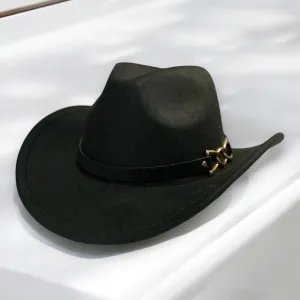 Black Vintage Western Cowboy Hat