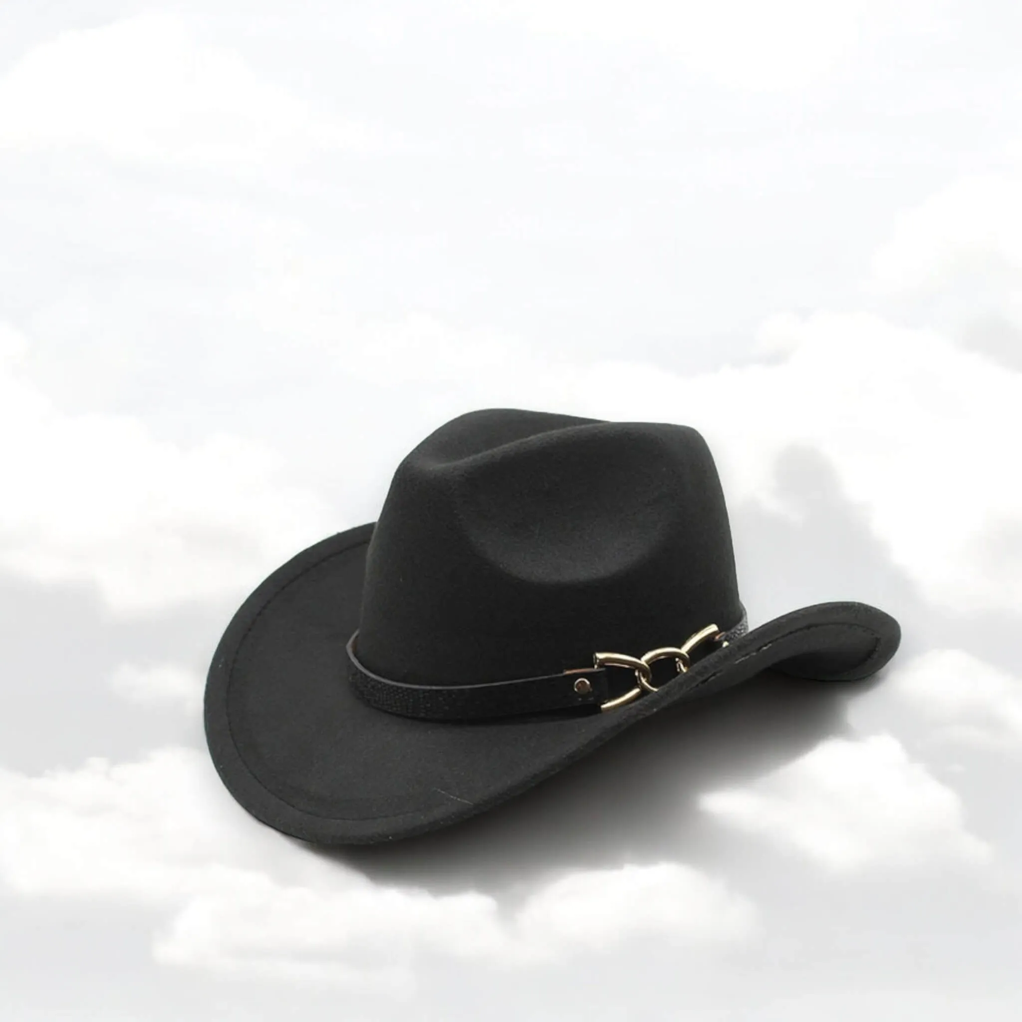 Black Vintage Western Cowboy Hat