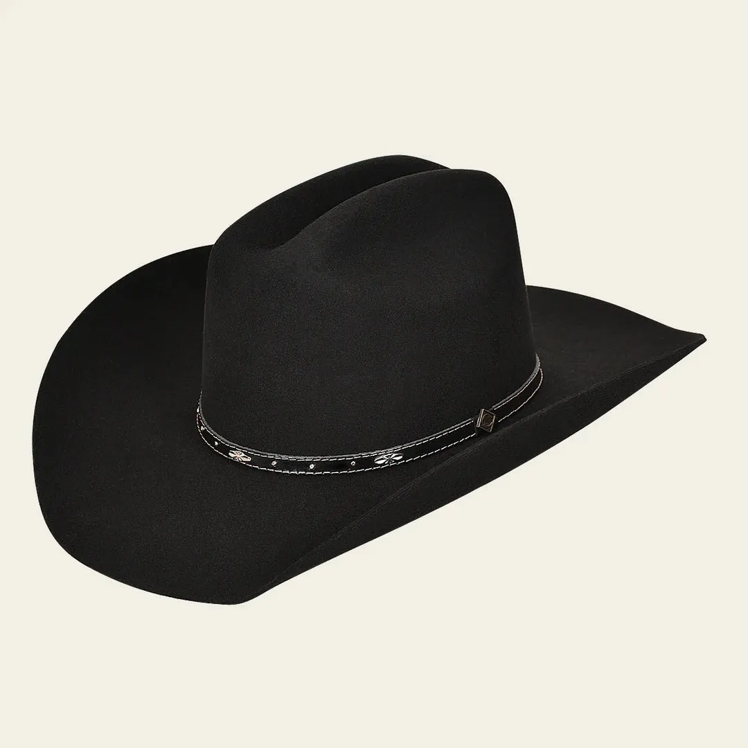 Black Wool Western Hat