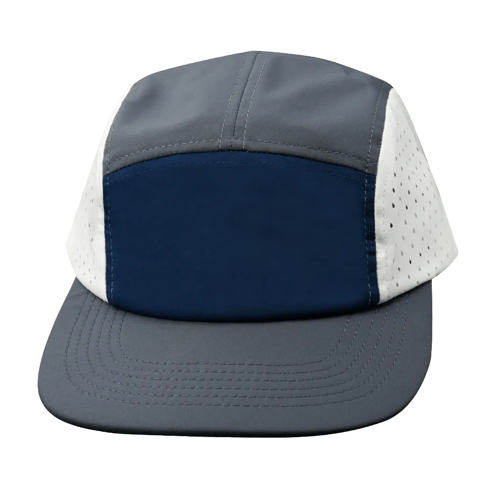 Blank - 5 Panel - Sporty - Unstructured - Charcoal / Navy / White (Unisex)